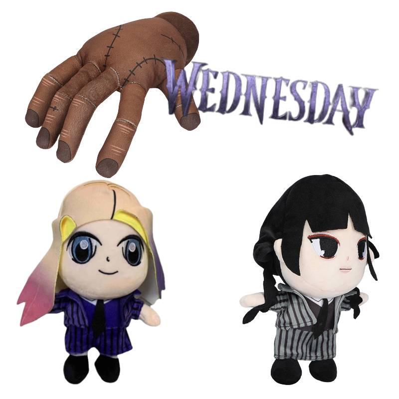 Wednesday Addams Stuffed Animals Hand Palm 23cm 89g