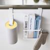 Держатель для кухонной бумаги Yamazaki Jitsugyo на дверце раковины, белый, высота 3 см, совместим с различными размерами рулонной бумаги, пластиковый пакет для кухонной бумаги