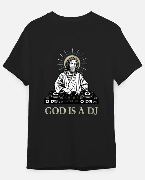 GOD Is My DJ Unisexs TShirt Cotton Unisexs Clothing Womens Y2k Popular Fashion Rock Punk Streetwear Funny 2026 Summer New T Shirt