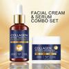 Набор для ухода за лицом с коллагеном и ретинолом Сыворотка 30 мл + Увлажняющий крем 50 г Увлажнение, лифтинг, укрепление и разглаживание кожи