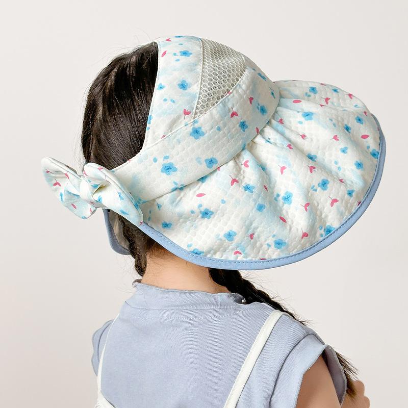 Children's Sun Protection Hats In Summer Girls' Large Brim Sky Top Sun Hat UV Hat Sun Protection Hat Outdoor Beach Hat