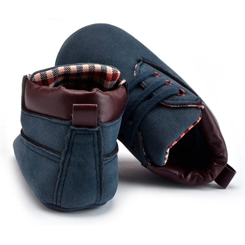 Новые детские туфли для маленьких мальчиков на мягкой подошве из искусственной кожи, обувь для первых ходунков, обувь для кроватки, нескользящая обувь, обувь для кроватки