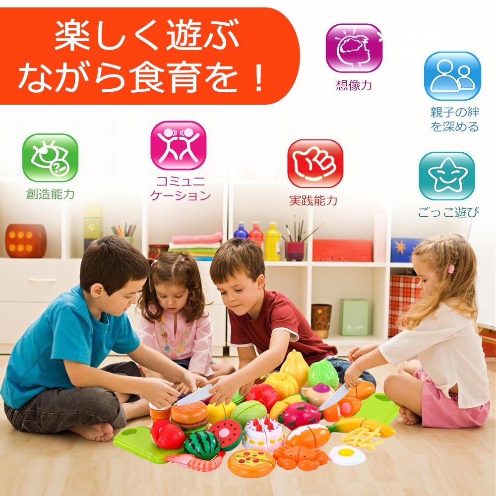 Sotodik Игровой набор для ролевых игр с кухонной утварью, лед для резки, игры в приготовление еды, развивающий подарок на день рождения для детского сада, набор из 32 предметов,