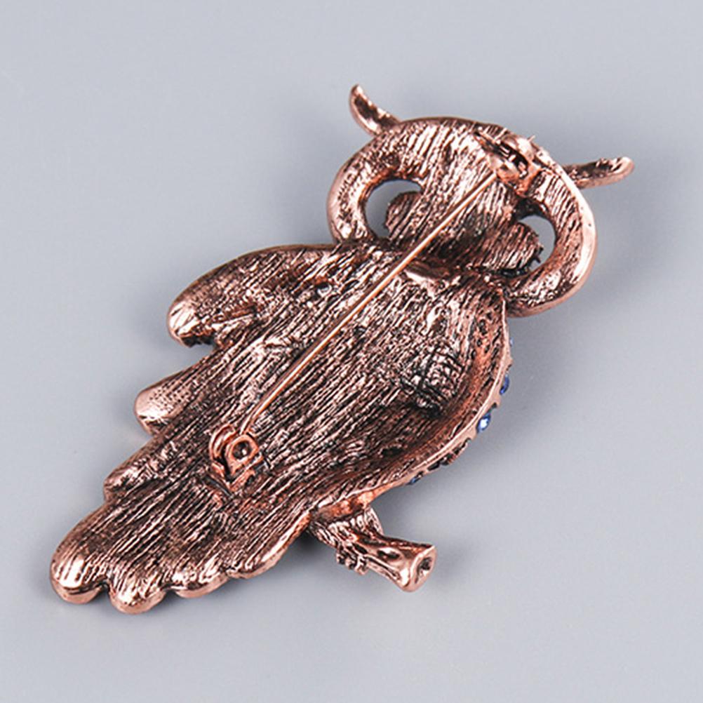 5 Pcs Women Brooch Set Owl Bee Dragonfly Peacock Hummingbird Crystal Brooch Colorful Crystal Brooch for Clothing