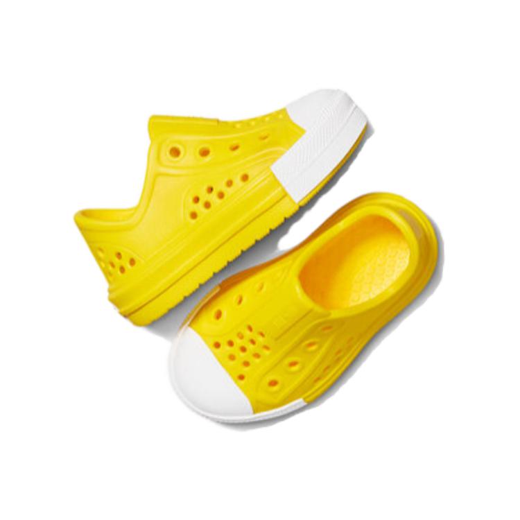 Converse Chuck Taylor All Star Play Lite CX Low TD Dandy Lion Желтые детские кроссовки Белые A06668C