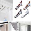Window Hardware Holder Double Curtain Rod Bracket Metal Double Rod Bracket Hang Curtain Rod Holders