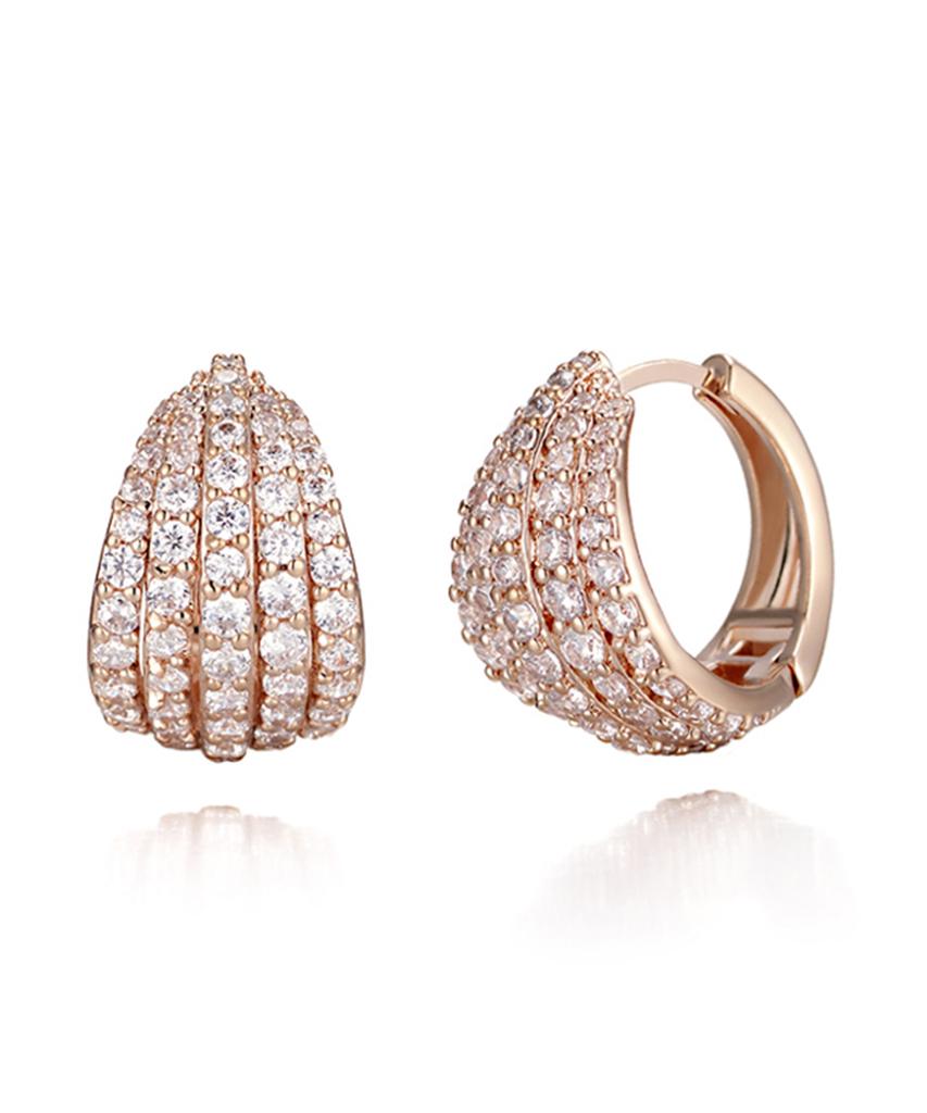 Geigerjewelry 18K Gf Серьги-гвоздики Hwasa Bold с кубическим цирконием Gi8Kpee043