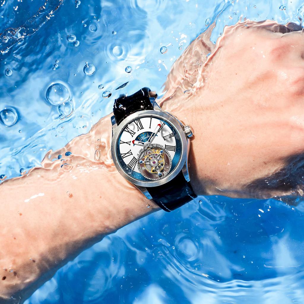 HAOFA Tourbillon Watch Mechanical Manual Winding Fashion Luxury Watch Men's Men's