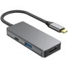 Многопортовый USB-C концентратор с HDMI: 3-в-1 док-станция для ноутбука с HD-зеркалированием экрана
