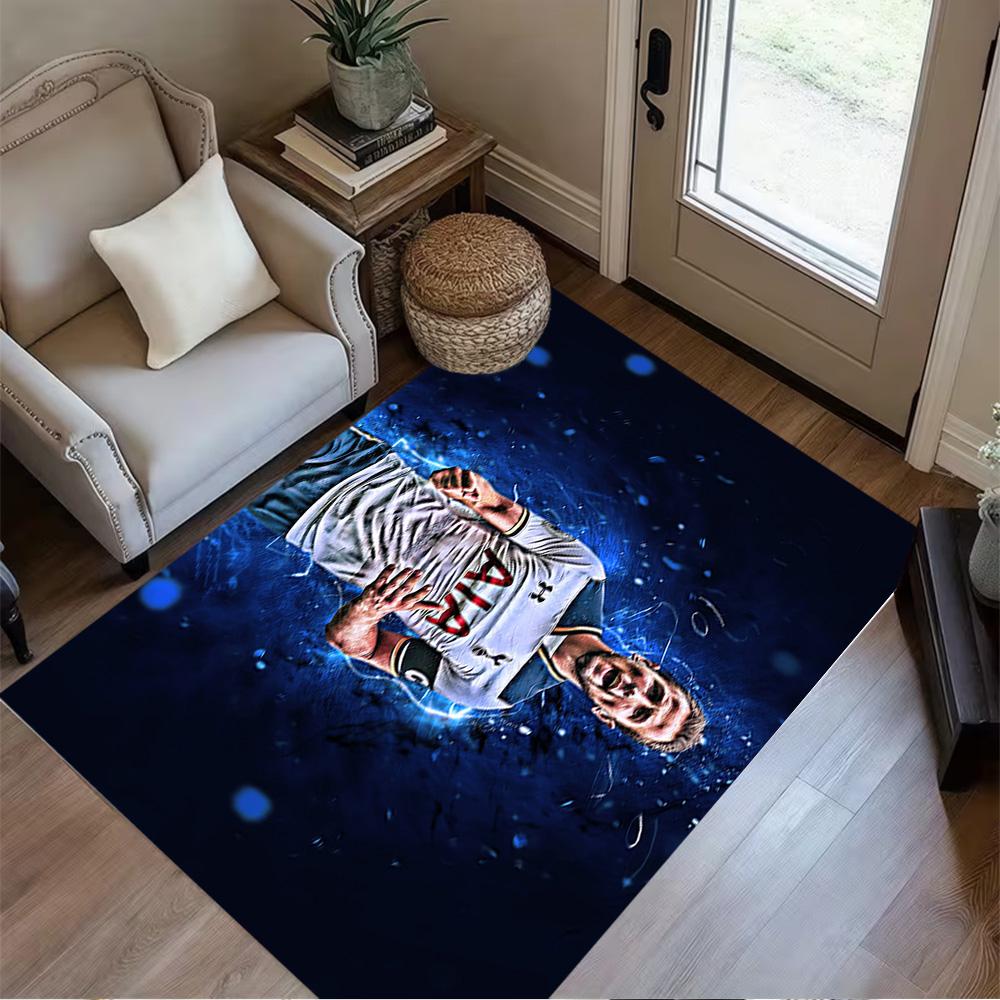 Football Player Action Floor Rug Office Rug Design for Foyer Entryway Study room Living Rooms Antislip Carpet Office home decor Gift for Festivals