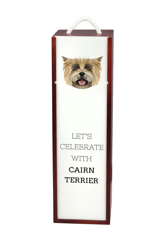 Cairn Terrier - Geometryczne Pudełko Ze Zdjęciem I Napisem Na Wino Marki Art-Dog