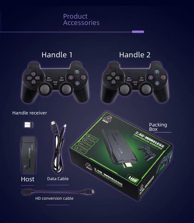 Беспроводная игровая консоль M8 HDMI Retro с аркадным джойстиком