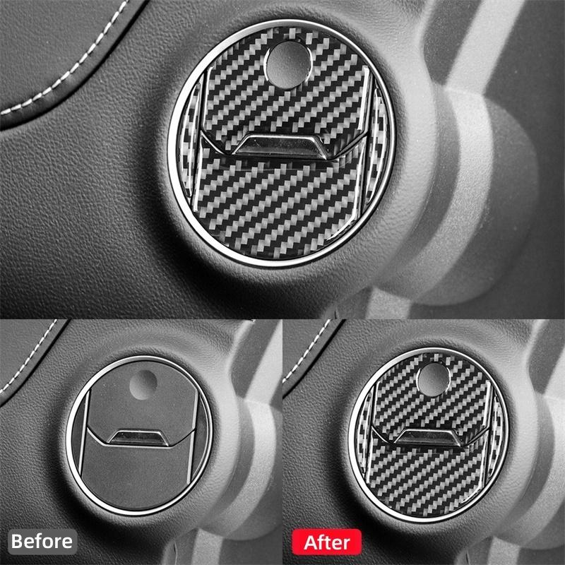 Настоящее углеродное волокно для Chevrolet Camaro 2010-2015, аксессуары для салона автомобиля, боковая часть кондиционера, вентиляционная накладка, декоративная наклейка