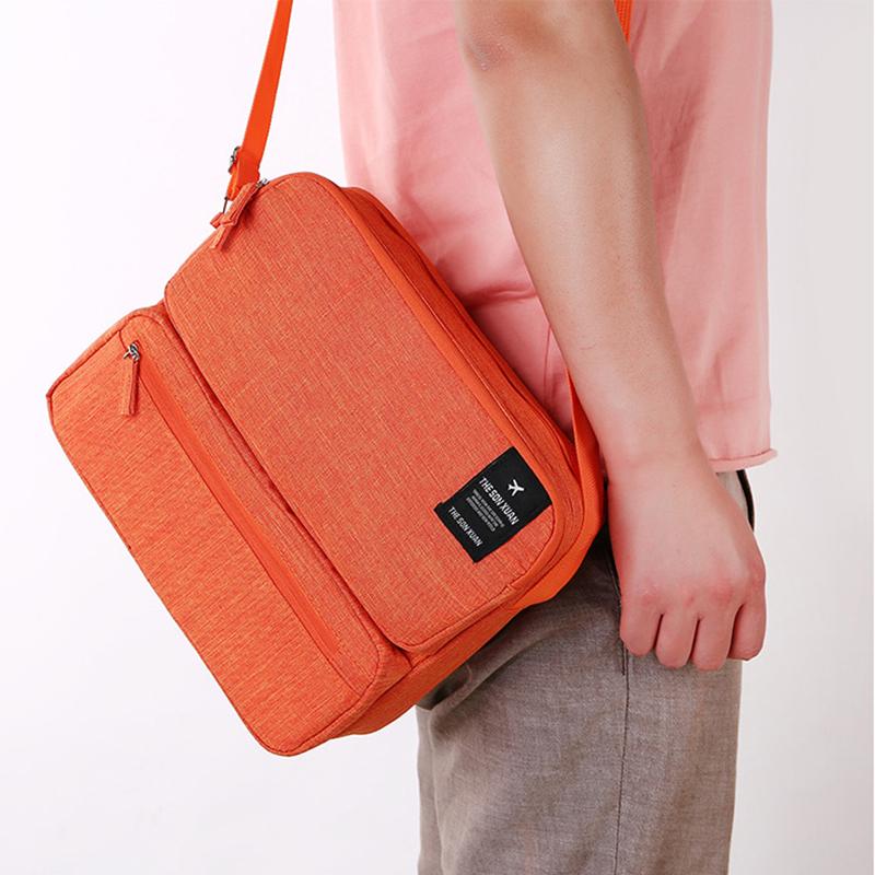 Large Capacity Multi-layer One Shoulder Messenger Bag Business Travel Work Commute Daily Storage Bag