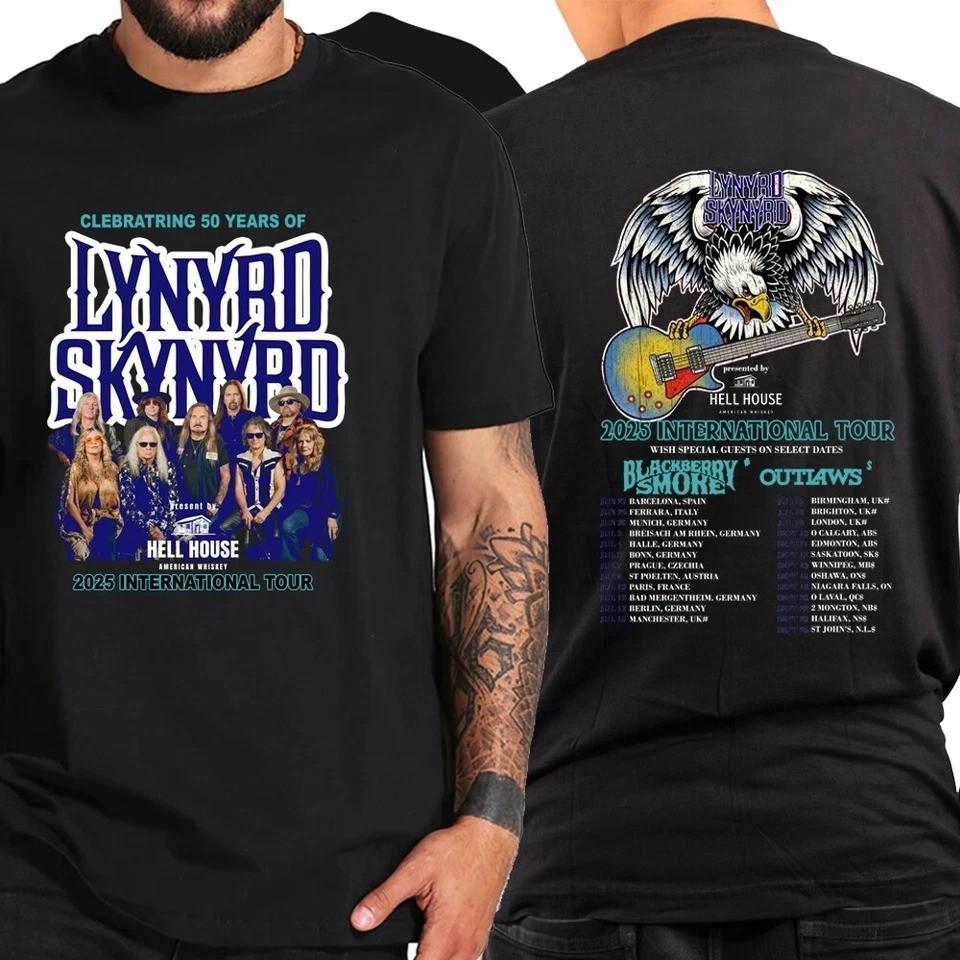 Lynyrd Skynyrd International Tour Shirt Lynyrd Skynyrd Rock Band Unisex T-Shirt