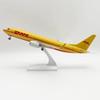 1:240 Scale DHL Airways B737 Airplane 30CM Model Miniature Resin Plane With Base & Wheels Souvenirs Aircraft Home Decoration
