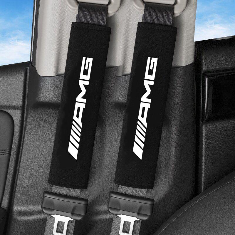 2Pcs Car Seat Belt Safety Belt Shoulder Cover For Mercedes Benz AMG W204 W205 W203 W211 W212 W213 W201 W210 W124 W126 W140 AY1