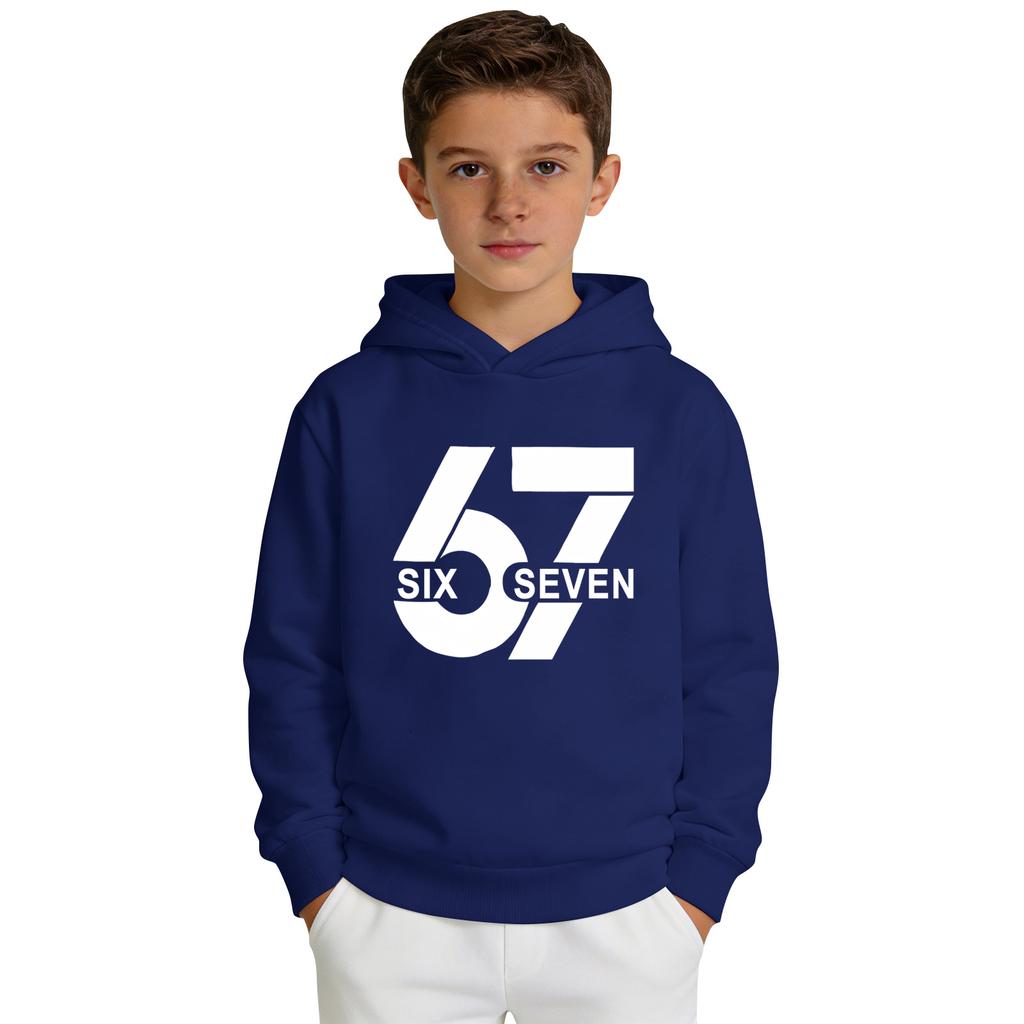 Свитшот с капюшоном с принтом для мальчиков, повседневный спортивный комфортный свитшот с длинными рукавами