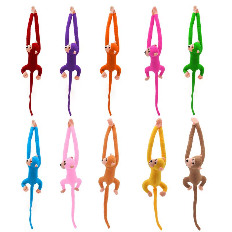 60 см кавайная длинная рука, хвост обезьяны, мягкая кукла, плюшевые шторы, детские спящие игрушки для животных, автомобиль