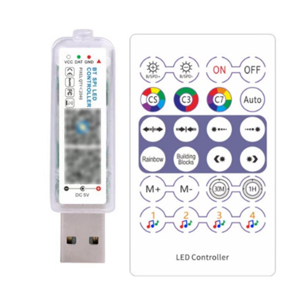 Адресный Bluetooth APP-контроллер 5 В RGB-контроллер для рождественской гирлянды