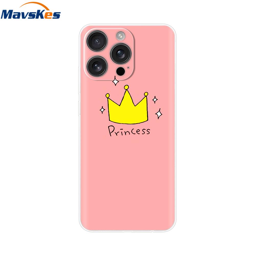 For iPhone 16 Pro Max Case Shockproof Silicone Bumper For Apple iPhone 16 Pro Max Plus Cover Soft TPU Phone Protector Shell Para