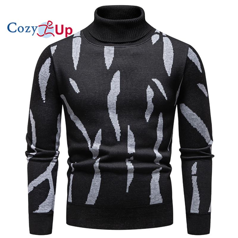 Cozy Up Men's Thickened and Fluffy High-Collar Pullover Sweater