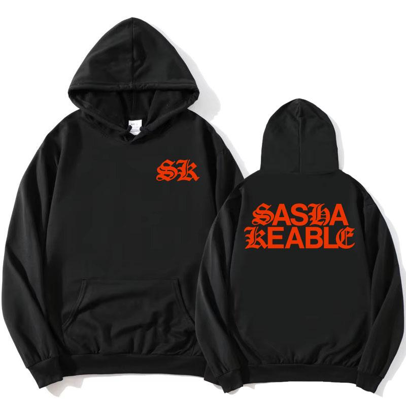 Саша Кибл Певица Принты Толстовки с длинным рукавом и капюшоном Графическая одежда Женская Мужская Осень