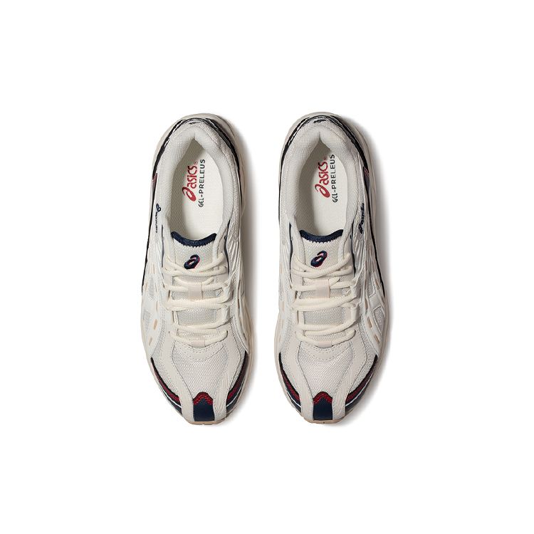 Asics Gel-Preleus Низкие Спортивные Повседневные Кроссовки Унисекс Белый Синий Красный 1201A838-102
