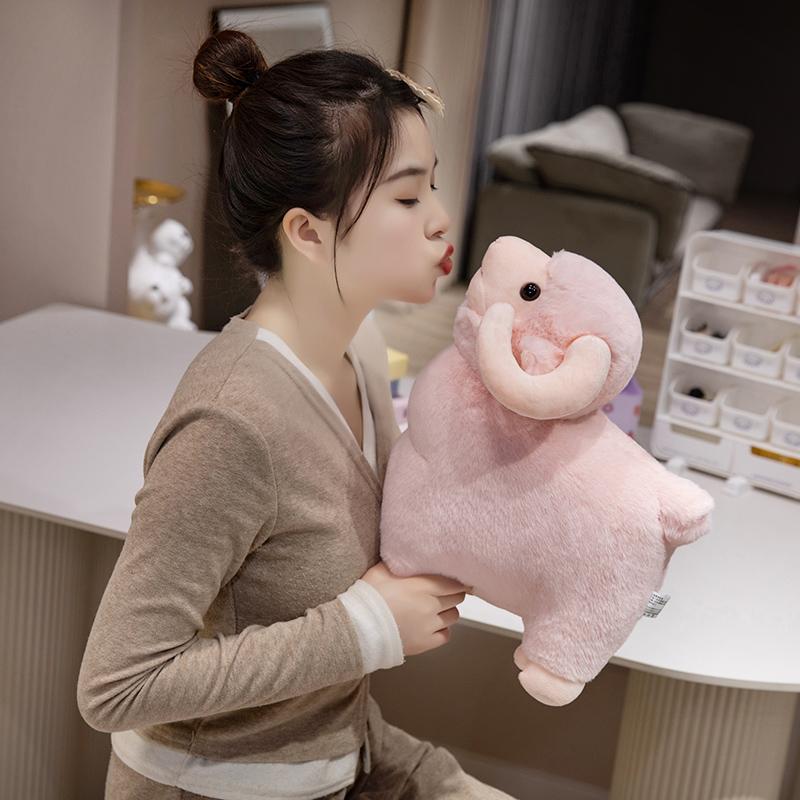 Творческие 25/35/45 см Имитация животных Овцы Куклы Белые Розовые Игрушки Смешные Девочки Мальчики Мультяшные Комфортные Девочки Подарки на день рождения
