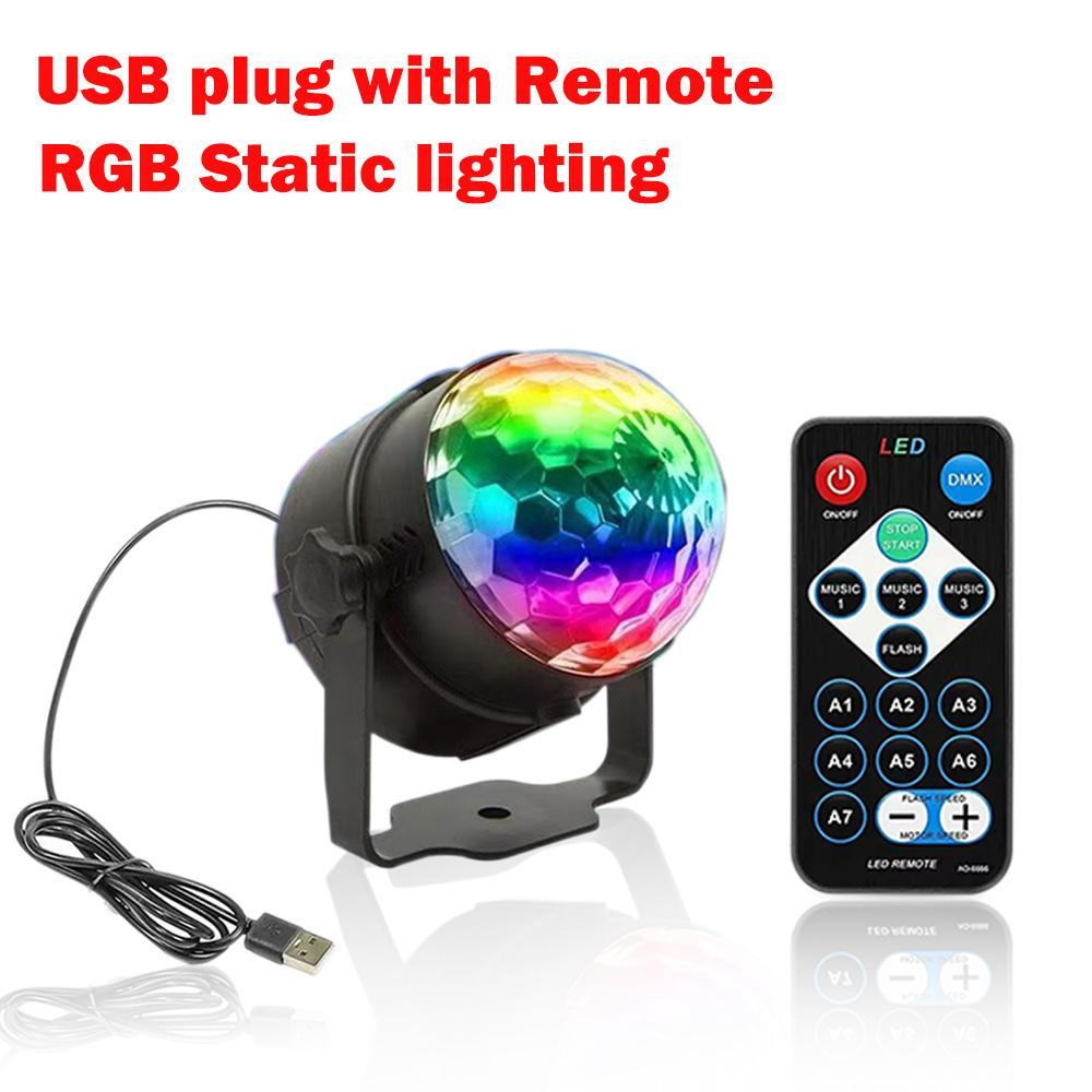 RGB LED Сценический Диско Свет Вращающийся DJ Шар Стробоскоп Пульт Звуковое Управление DJ Свет Караоке Свадебная Вечеринка Бар Клуб Лампа Лазерное Шоу