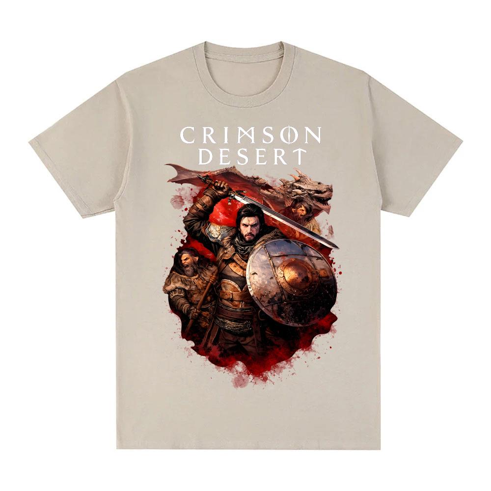 Crimson Desert 2026 Summer new style TShirt Comfortable High Quality Tees Actionadventure video games Printing Round Neck TEES