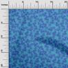 oneOone Cotton Flex Medium Blue Fabric Peacock Sewing Fabric By The Yard Printed Diy Clothing Sewing Supplies 40 Inch