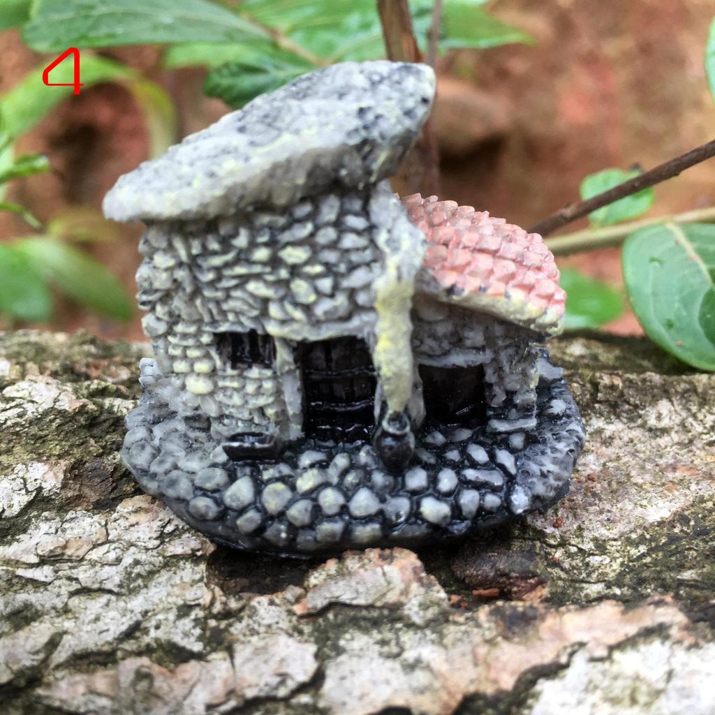 Zakka Sea Love: Micro Landscape Villa Resin Ornaments (Set of 8)