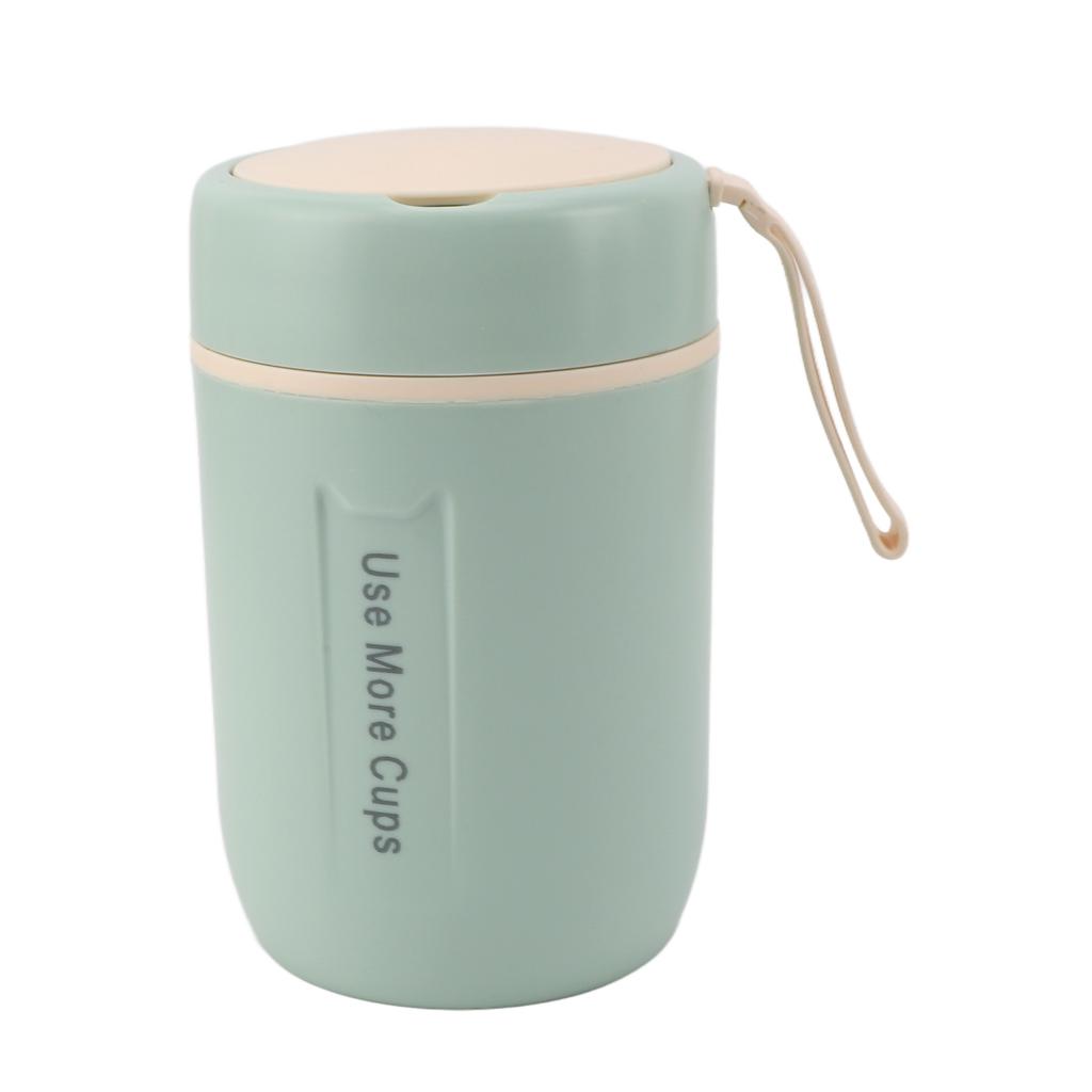 Изолированная банка для еды объемом 600 мл с защитной крышкой и ложкой из нержавеющей стали 304, герметичная, термосуп