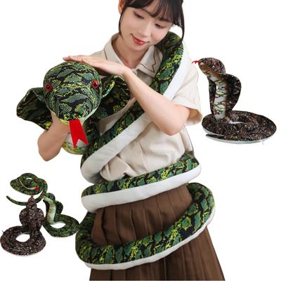 400 см плюшевая игрушка в виде реалистичного бирманского питона, имитация длинной спиральной змеи, страшной рептилии, гигантской кобры, подарок на Хэллоуин