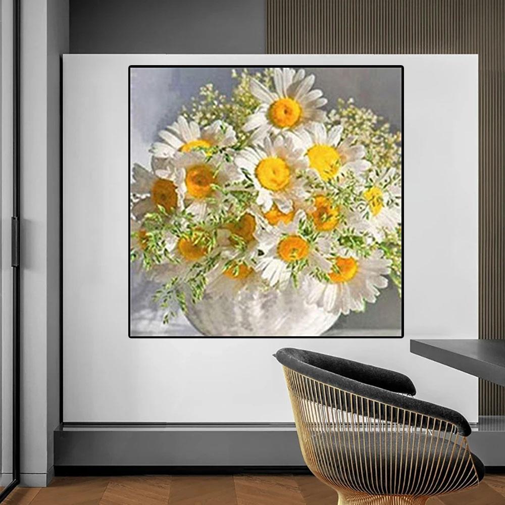 DIY Diamond Painting Flowers Cross Stitch Kit Mosaic Art Diamond Painting Full Circle/Square Diamond Home Decoration