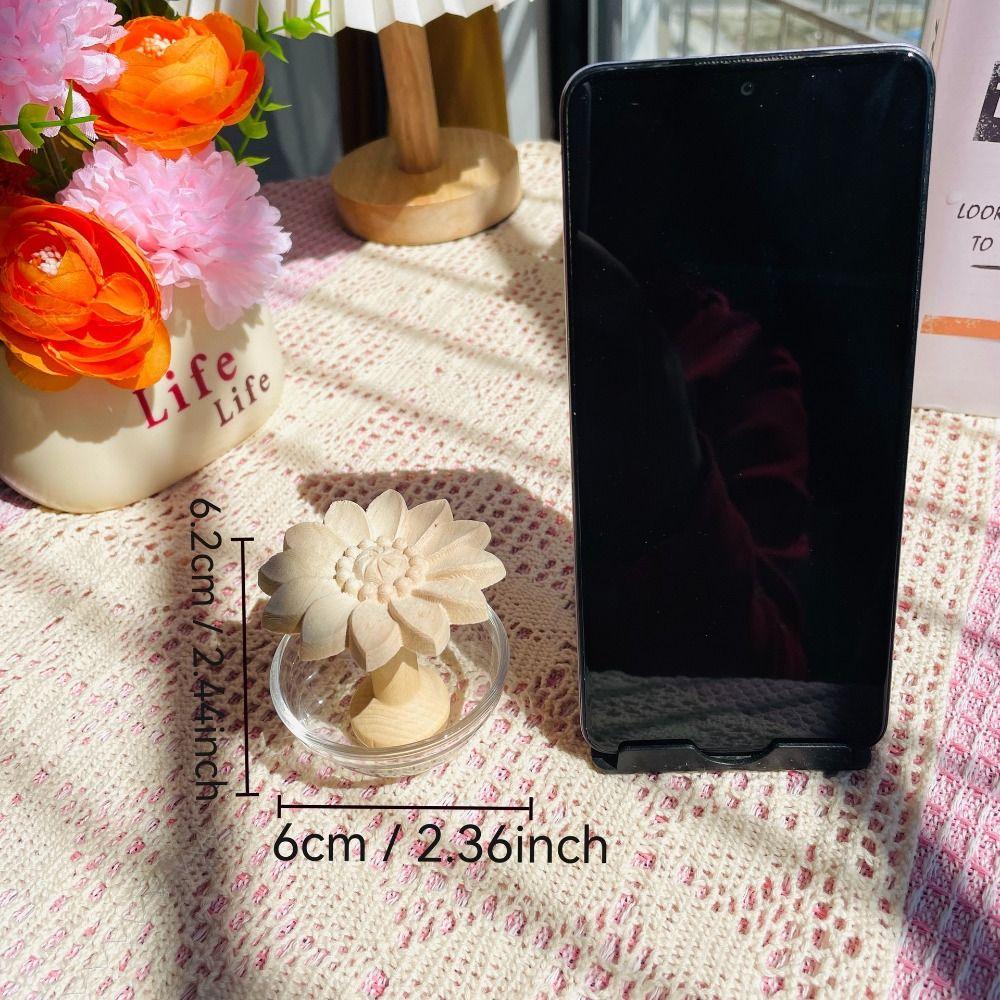 DIY Flower Shape Aromatherapy Diffuser Refillable Essential Oils Containers  Room