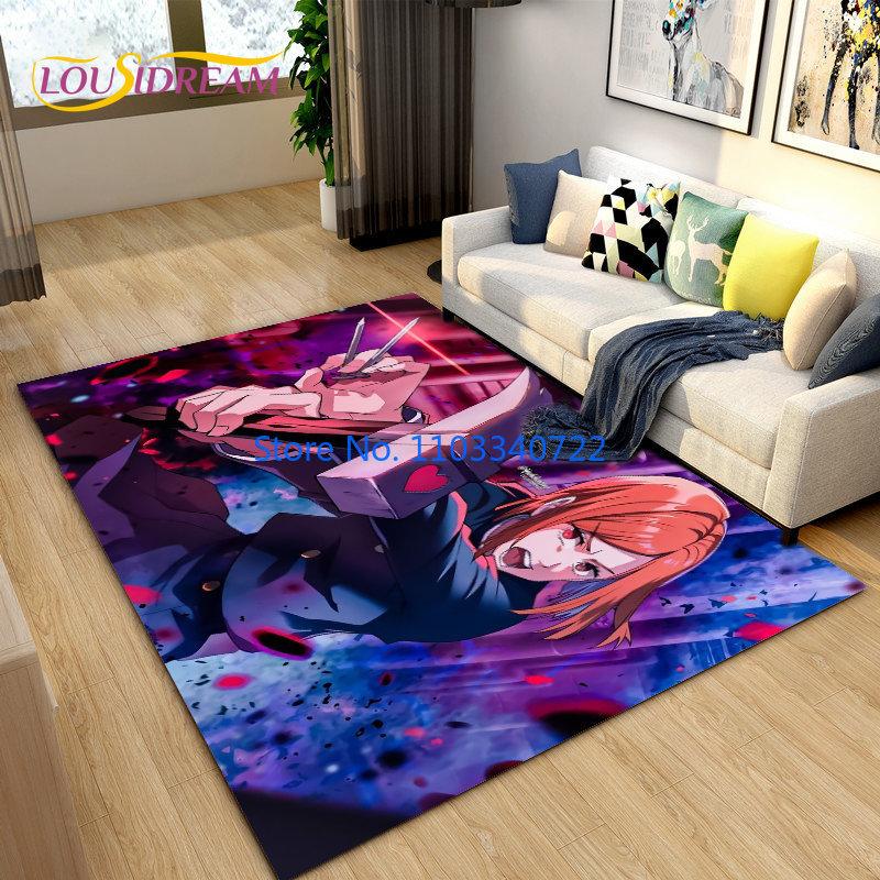 Коврик с рисунком аниме-джиу-джитсу кайсэн 120x160 см для декора гостиной, детской спальни, дивана, ванной комнаты, детского напольного коврика