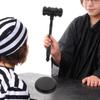 Durable Base Costume Sound Block Wood Gavel Lobster Hammer Simple Design Judge Hammer  Court
