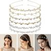 Pearl Tiara Bridal Crystal Hair Ornaments Hair Comb Rhinestone Hair Hoop Bridal Hair Accessories