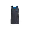 Reversible Sports Basketball Vest With Solid Color Logo Men Tops Carbon-Black IM4211