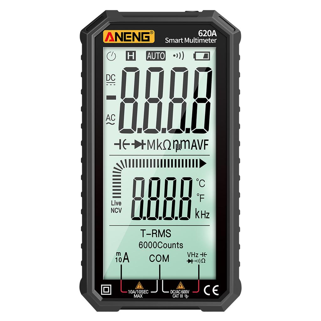 Aneng 4.7-Inch LCD Display AC/DC Digital Multimeter Ultraportable True-RMS Multimeter Auto-Ranging