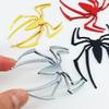 Universal 3D Metal Car Stickers Spider Logo Emblem Chrome Black Red Gold Badge Decal Auto Styling Sticker Exterior Accessories