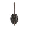 10pcs Retro Wardrobe Hook Bathroom Single Coat Hook Red BR