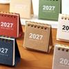 2027 Мини Простой Календарь Маленький Настольный Календарь Креативный Календарь-Пружина Планировщик Настольное Украшение Офисные Канцелярские Товары