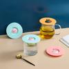 Creative Cat Ear Silicone Lid Leak-proof Dust-proof Fresh-keeping Lid Mug Ceramic Cup Teacup Water Cup Universal Lid.