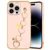 Case - Pink - for iPhone 14 Pro - Shockproof - Ultra Slim - Heart Bracelet