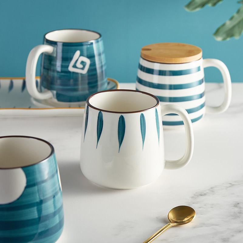 Simple Japanese Style Mug Ceramic Water Cup Coffee Cup Milk Cup Breakfast Cup