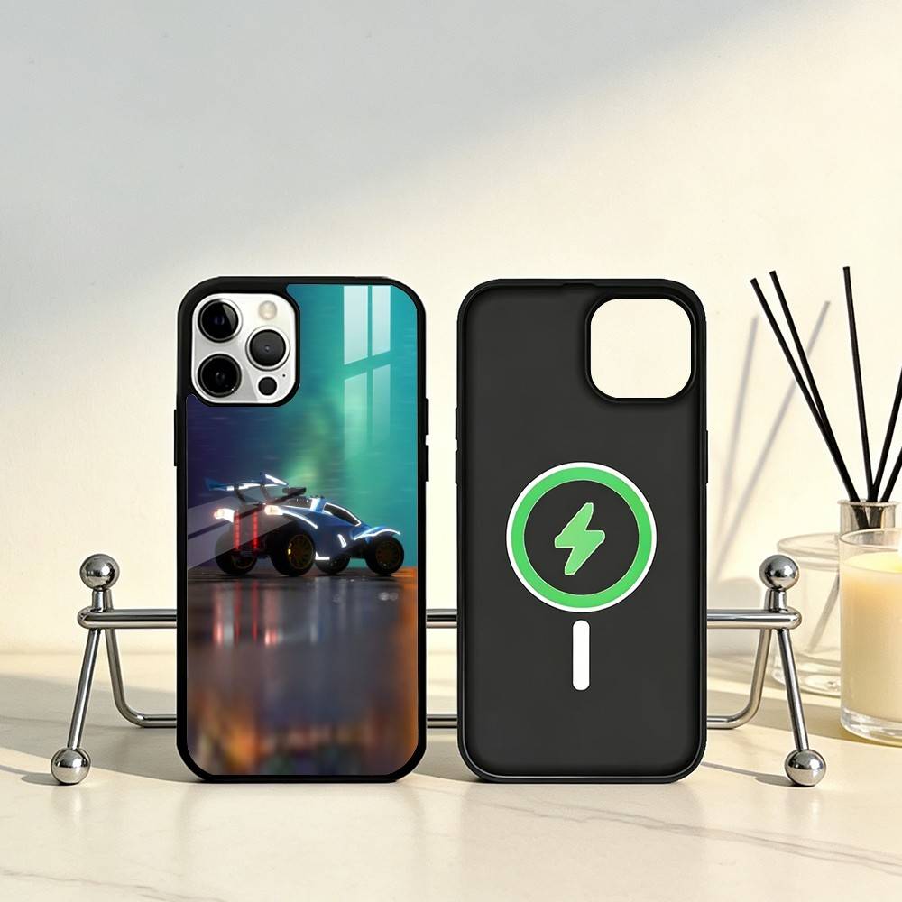 Чехол для телефона Game R-Rocket L-League Для iPhone 17, 16, 15, 14, 13, 12, 11 Plus, Pro Max Магнитный Для Magsafe Беспроводной Зарядки