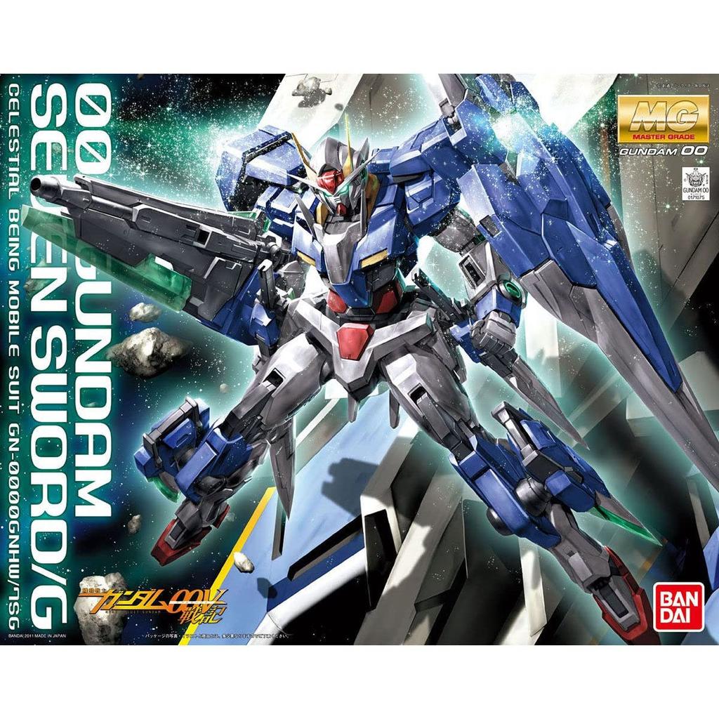 MG Mobile Suit Gundam 00V Chronicle Double O Gundam Seven Scale Plastic Model Kit Sword/G 1/100 Pre-colored